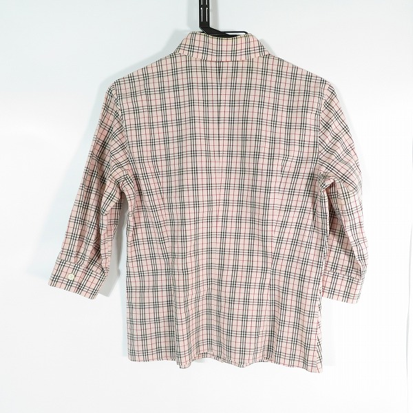 実際に弊社で買取させて頂いたBURBERRY BLUE LABEL/バーバリーブルーレーベル チェックシャツ FE526-100 38の画像 1枚目