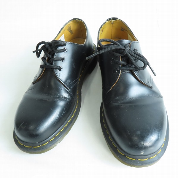 実際に弊社で買取させて頂いたDr.Martens/ドクターマーチン 3EYE BOOTS 3ホールブーツ ブラック 1461 UK7の画像 8枚目