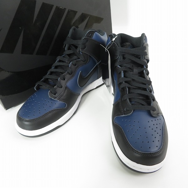 実際に弊社で買取させて頂いた【未使用】 NIKE×FRAGMENT DESIGN/ナイキ×フラグメントデザイン DUNK HI/ダンク ハイ ミッドナイトネイビー DJ0383-400/27