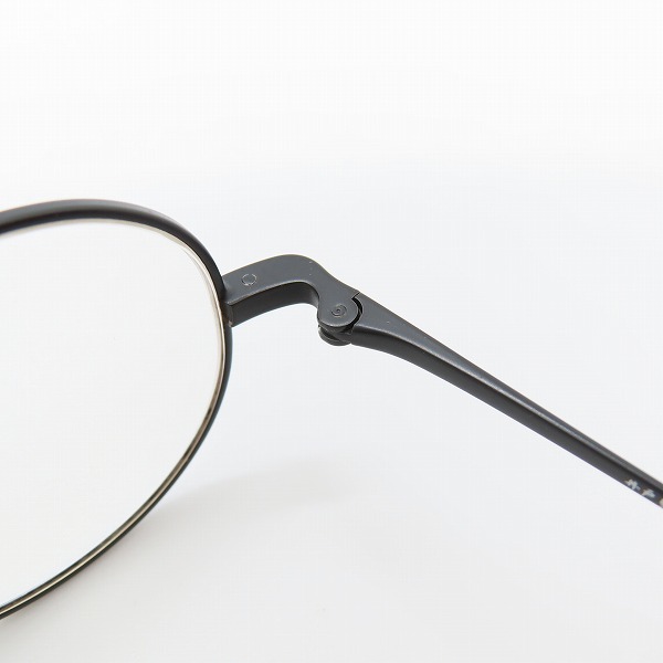 実際に弊社で買取させて頂いた金子眼鏡/カネコガンキョウ 井戸多美男作 メガネフレーム T416 MBKの画像 5枚目