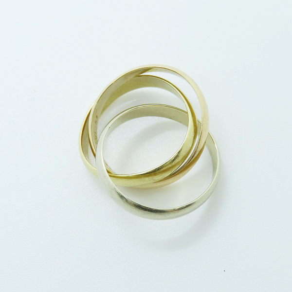 実際に弊社で買取させて頂いたCartier/カルティエ トリニティ リング/指輪 750/K18PG/YG/WG 52/12号の画像 5枚目