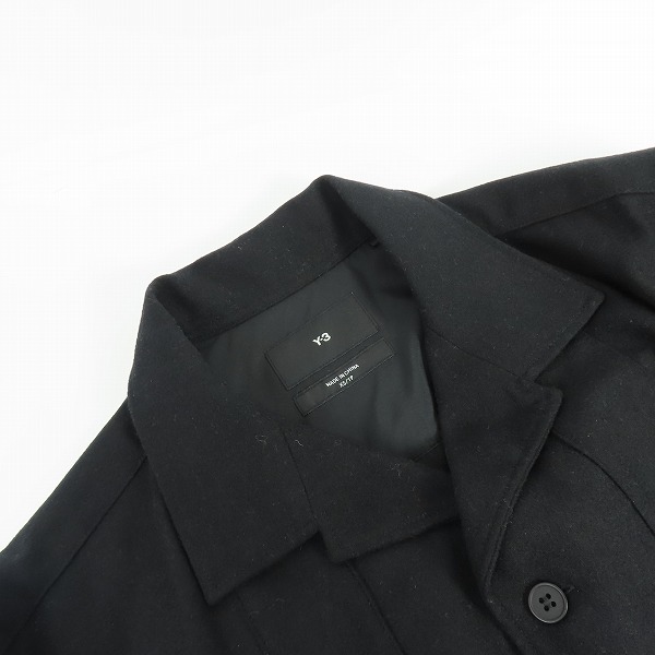 実際に弊社で買取させて頂いた【難有り】Y-3/ワイスリー ヨウジヤマモト×アディダス 23AW WOOL FLANNEL SHIRT ウールフランネルシャツ IP5562/XSの画像 6枚目