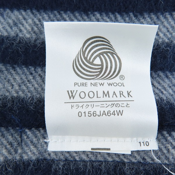 実際に弊社で買取させて頂いたBURBERRY/バーバリー チェック柄 ウールひざ掛け の画像 2枚目