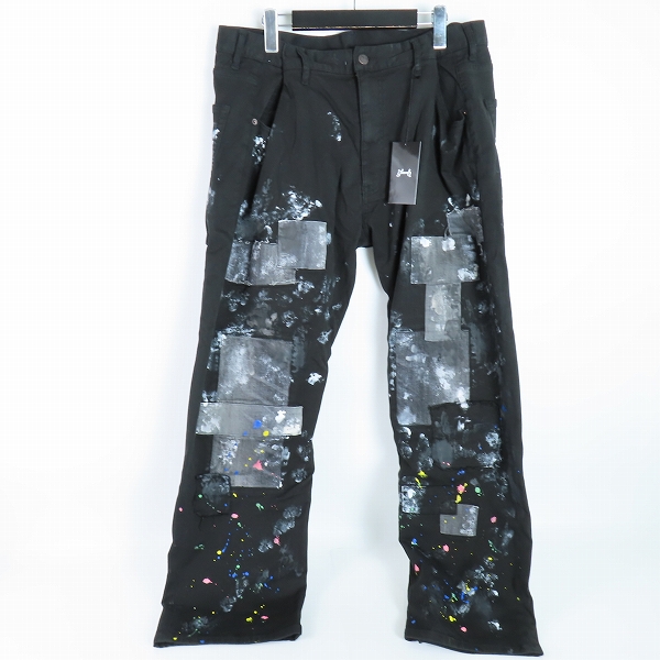 実際に弊社で買取させて頂いたglamb/グラム Unplugged Atelier Denim/アンプラグドアトリエ デニムパンツ パッチワーク/ペンキ加工 GB0124/P03/L