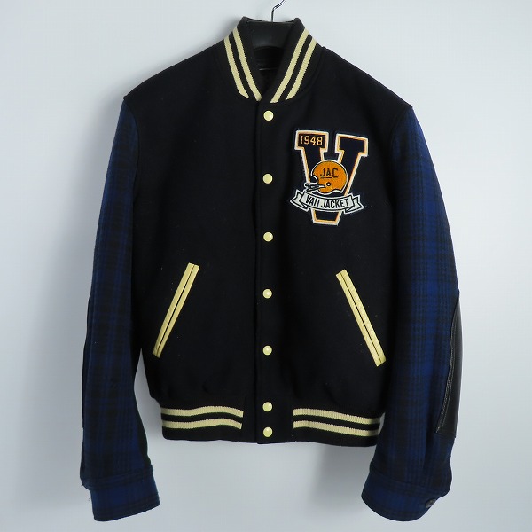 実際に弊社で買取させて頂いたアイコムデギャルソンジュンヤワタナベマン×ヴァンジャケット WOOL VARSITY BOMBER/バーシティボンバージャケット WH-J914/M