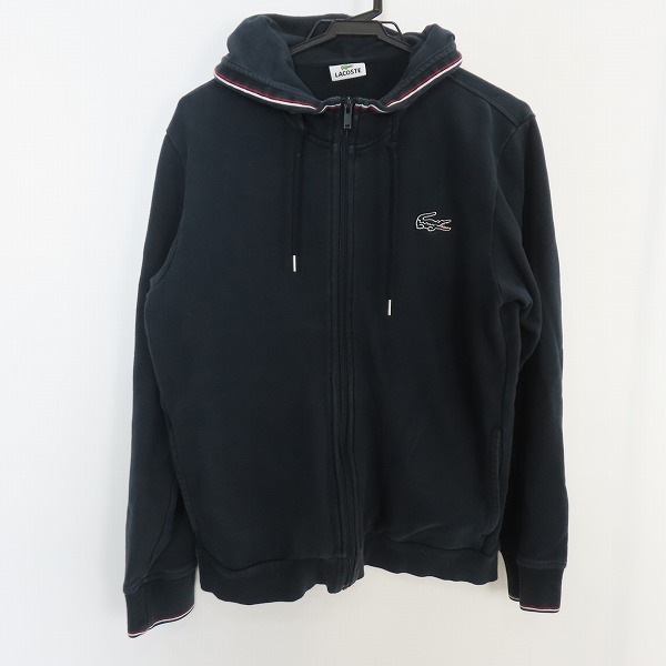 実際に弊社で買取させて頂いたLACOSTE/ラコステ ワンポイント刺繍 ジップアップ パーカー SH684E/4