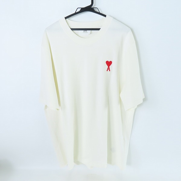 実際に弊社で買取させて頂いた【未使用】ami alexandre mattiussi/アミ アレクサンドルマテュッシ ハートAロゴ刺繍 半袖Tシャツ UTS004.726/L