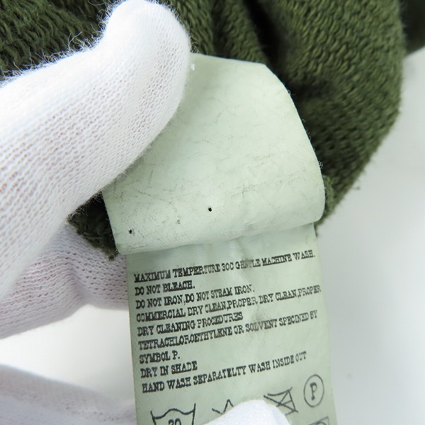 実際に弊社で買取させて頂いたTENDERLOIN/テンダーロイン ZIP UP SWEAT ジップアップスウェット OLIVE/Mの画像 4枚目
