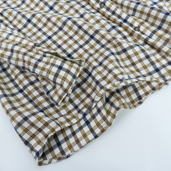 実際に弊社で買取させて頂いた【難有り】A.P.C./アーペーセー チェック柄 長袖ボタンシャツ Mの画像 5枚目