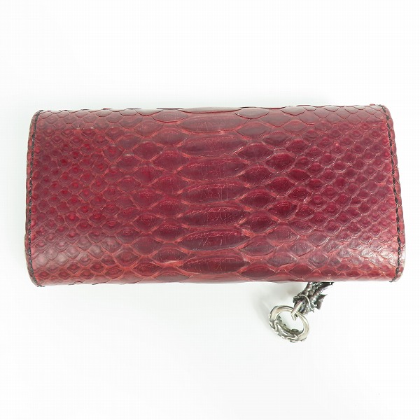 実際に弊社で買取させて頂いたFAL/エフエーエル ラッセルパイソン レザーウォレット/長財布の画像 1枚目