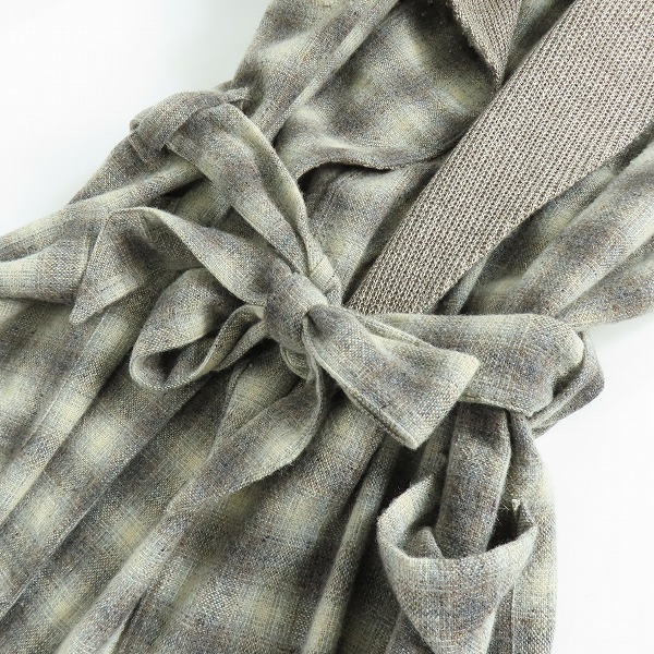 実際に弊社で買取させて頂いたdoublet/ダブレット 15AW コート チェック 15AW09SH22/Fの画像 2枚目