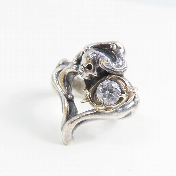 実際に弊社で買取させて頂いたF.A.L/FAL エフエーエル スウィルパターンハート/wストーン リング 13号