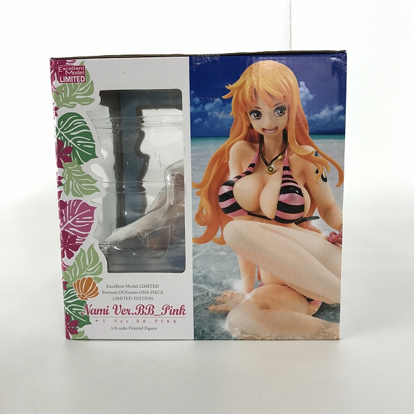 実際に弊社で買取させて頂いた【未開封】メガハウス ONE PIECE/ワンピース P.O.P LIMITED EDITION 15周年 ナミ Ver.BB-PINK フィギュアの画像 1枚目