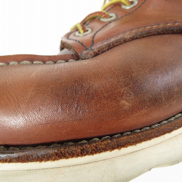 実際に弊社で買取させて頂いたRED WING/レッドウィング 9106 アイリッシュセッターモックトゥブーツ 9Dの画像 6枚目