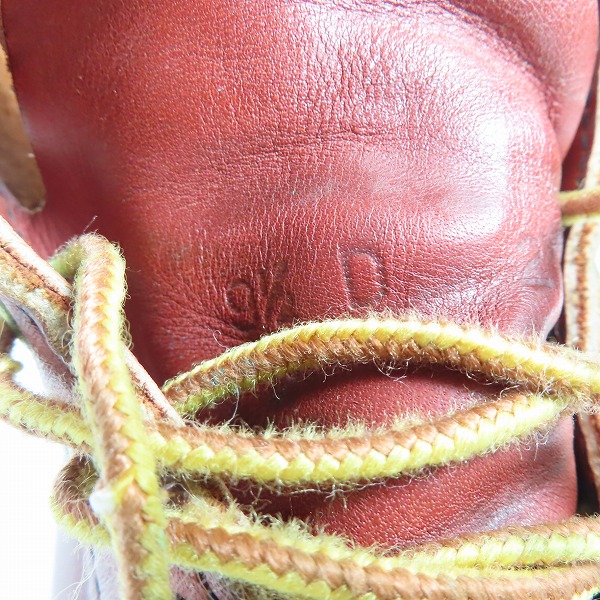 実際に弊社で買取させて頂いたRED WING/レッドウィング アイリッシュセッター ワークブーツ 刺繍羽タグ 8131/9.5の画像 5枚目
