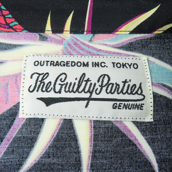 実際に弊社で買取させて頂いたWACKO MARIA/ワコマリア PRINTED FLOWER L/S HAWAIAN SHIRTS 長袖シャツ/ブラック/Lの画像 2枚目