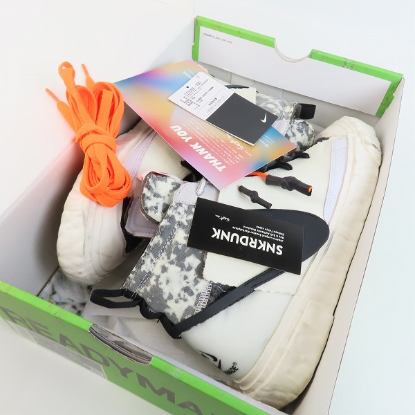 実際に弊社で買取させて頂いたNIKE×READYMADE/ナイキ×レディメイド BLAZER MIDブレーザーミッド CZ3589-100/27の画像 8枚目