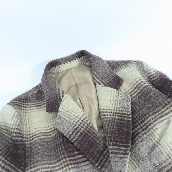 実際に弊社で買取させて頂いたBED J.W. FORD/ベッドフォード Single Coat/シングルコート チェック 21AW-B-CT02/0の画像 5枚目