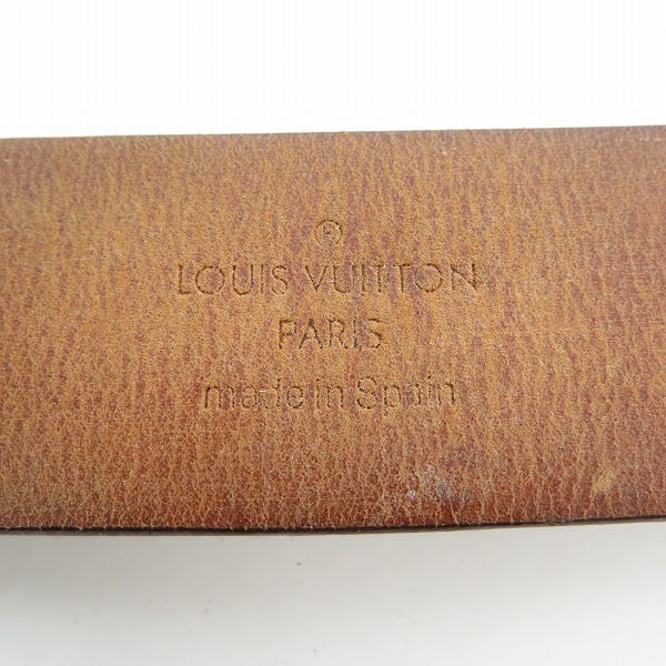 実際に弊社で買取させて頂いたLOUIS VUITTON/ルイヴィトン  ダミエ サンチュール キャレ レザーベルト M6802/80/32の画像 4枚目