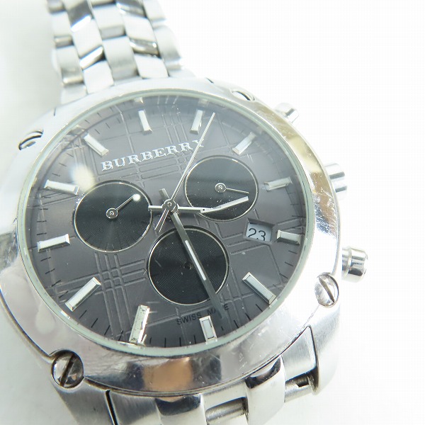 実際に弊社で買取させて頂いた【ジャンク/動作未確認】BURBERRY/バーバリー クロノグラフ デイト 時計/ウォッチ BU1850の画像 5枚目