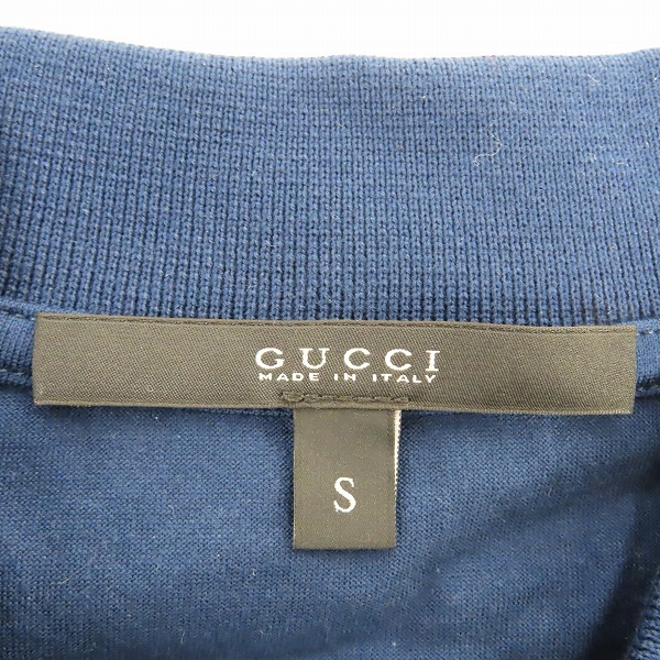 実際に弊社で買取させて頂いた【JPタグ】GUCCI/グッチ ドット 半袖ポロシャツ/323207 X3923/Sの画像 2枚目