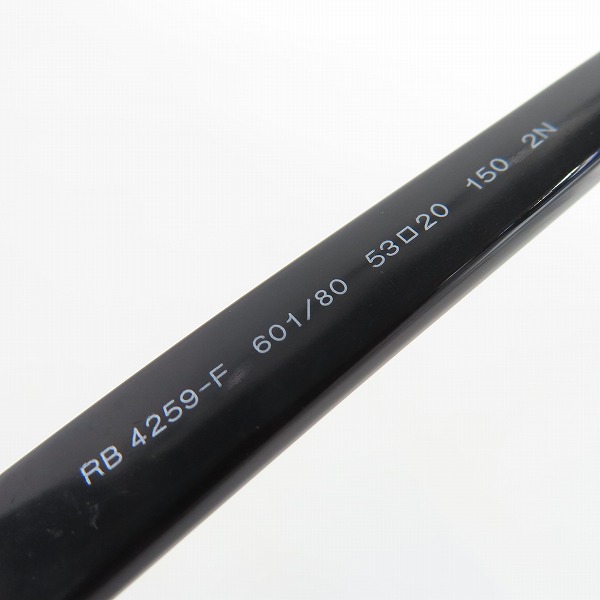 実際に弊社で買取させて頂いたRay-Ban/レイバン ウェリントン サングラス/アイウェア RB4259-F 601の画像 6枚目