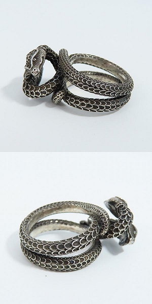 実際に弊社で買取させて頂いたGUCCI/グッチ ガーデンスネークリング 19号の画像 2枚目