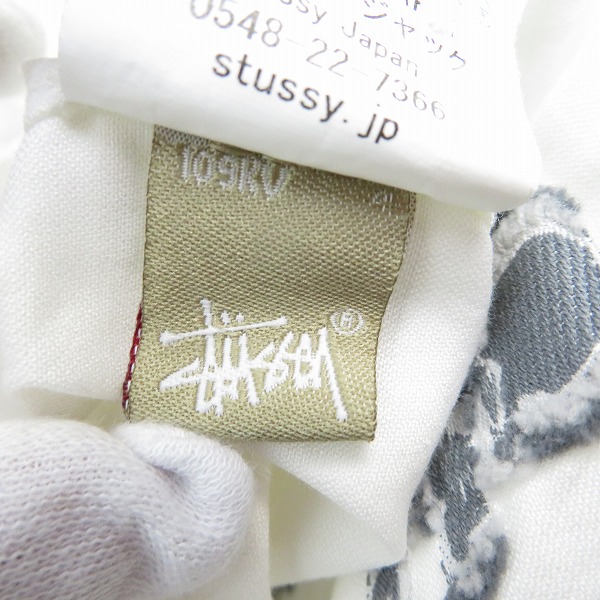 実際に弊社で買取させて頂いたSTUSSY×mastermind/ステューシー×マスターマインド スカル刺繍 長袖シャツ/Lの画像 5枚目