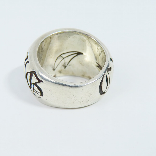 実際に弊社で買取させて頂いたCRAZY PIG DESIGNS/クレイジーピッグ  ゴシッククレイジーピッグヘビーDリング 14-15.5号の画像 4枚目