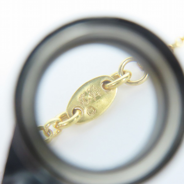 実際に弊社で買取させて頂いたCHROME HEARTS/クロムハーツ 22K ロールチェーン ネックレス 18インチの画像 3枚目