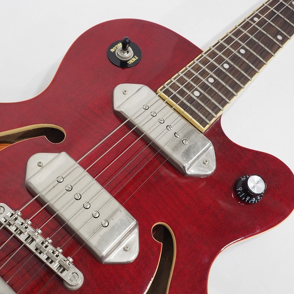 実際に弊社で買取させて頂いた★Epiphone/エピフォン WILDKAT STUDIO WR/ワイルドキャット セミアコ エレキギター 2015年製 ハードケース付の画像 4枚目