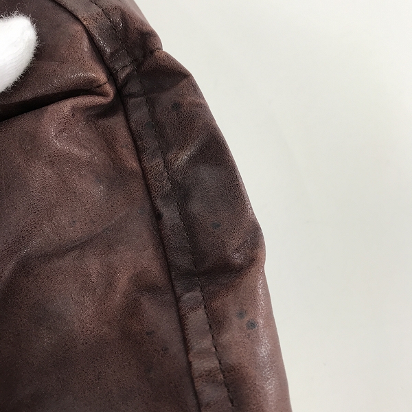 実際に弊社で買取させて頂いたISAMUKATAYAMA BACKLASH/バックラッシュ ポルトガルステアレザー ホワイトグースダウン 1280-03/Sの画像 6枚目