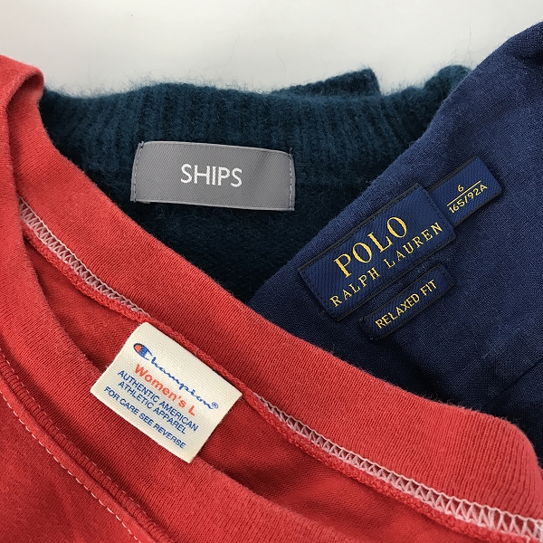 実際に弊社で買取させて頂いた【おまとめ】チャンピオン/ポロラルフローレン/シップス 他 メンズ/キッズ/レディース Tシャツ/シャツ/セーター 等