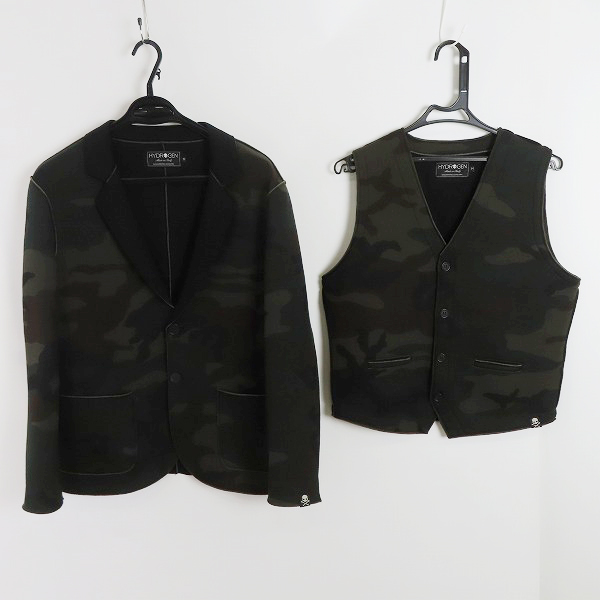 実際に弊社で買取させて頂いたHYDROGEN/ハイドロゲン カモフラ柄 ジャケット/ベスト 2点セット