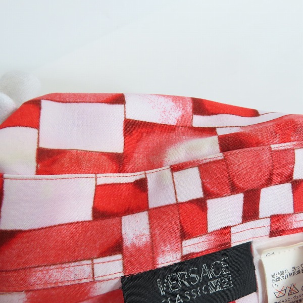 実際に弊社で買取させて頂いたGIANNI VERSACE/ジャンニヴェルサーチ 総柄長袖シャツ/XLの画像 6枚目