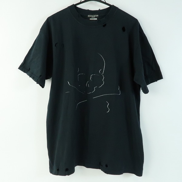 実際に弊社で買取させて頂いたmastermind JAPAN/マスターマインドジャパン スカルプリントダメージ加工 半袖Tシャツ 4SENSE/L