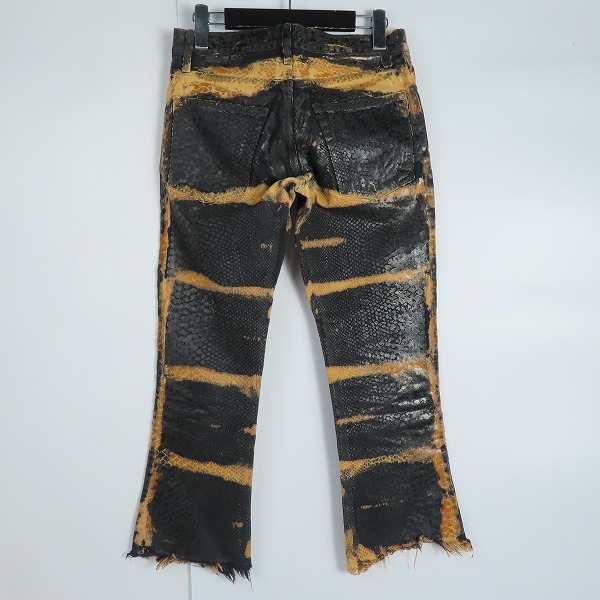 実際に弊社で買取させて頂いたIF SIX WAS NINE/イフシックスワズナイン アナコンダコーティングデニムパンツ ANACONDA/BCM/3/4/28の画像 1枚目