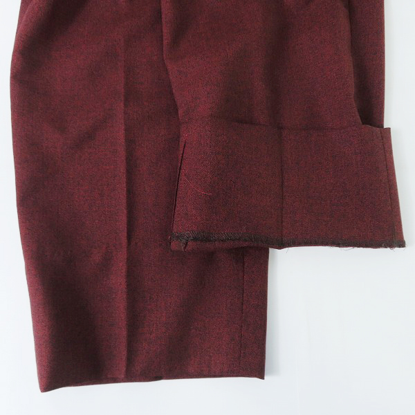 実際に弊社で買取させて頂いたJOHN LAWRENCE SULLIVAN/ジョンローレンスサリバン メランジウール タックショルダージャケット/パンツ セットアップ/44の画像 5枚目