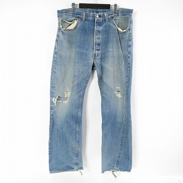 実際に弊社で買取させて頂いたLEVIS/リーバイス 501 刻印6 66モデル スモールe ヴィンテージデニムパンツ W42L34