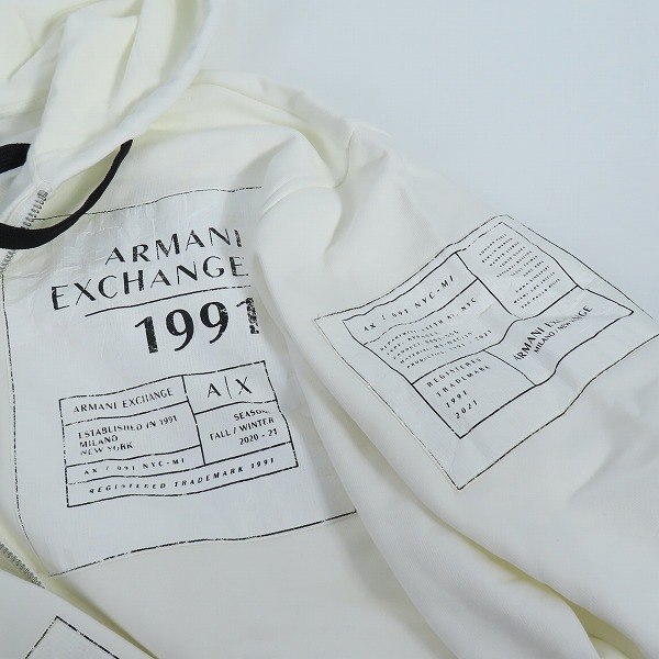 実際に弊社で買取させて頂いたARMANI EXCHANGE/アルマーニエクスチェンジ ジップアップ パーカー 6KZMLY ZJ4XZ/Lの画像 8枚目