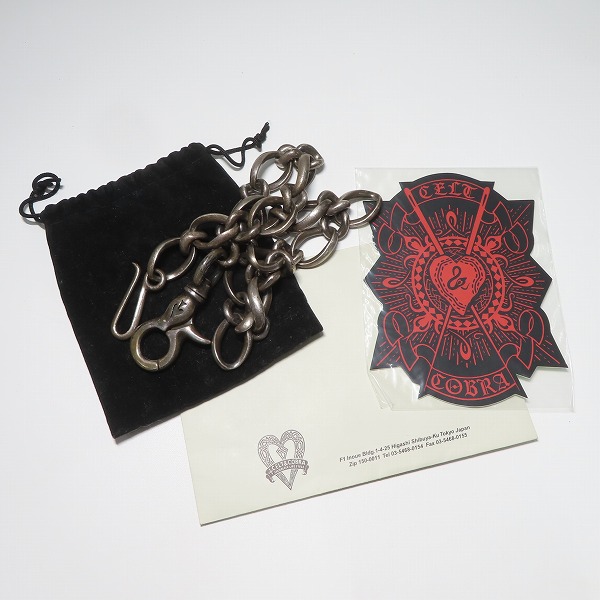 実際に弊社で買取させて頂いたCELT&COBRA/ケルトアンドコブラ Argent Gleam/アージェントグリｰム製 ウォレットチェーン 1クリップの画像 7枚目