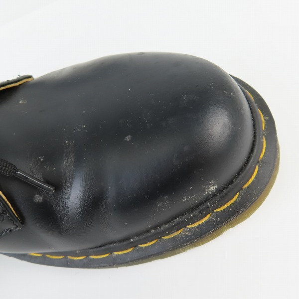 実際に弊社で買取させて頂いたDr.Martens/ドクターマーチン 3EYE BOOTS 3ホールブーツ ブラック 1461/11838002 /UK9の画像 6枚目