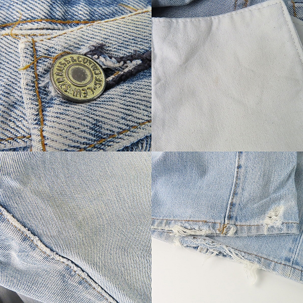 実際に弊社で買取させて頂いたLEVI'S/リーバイス 501 66後期 刻印6 ボタンフライ デニムパンツの画像 8枚目