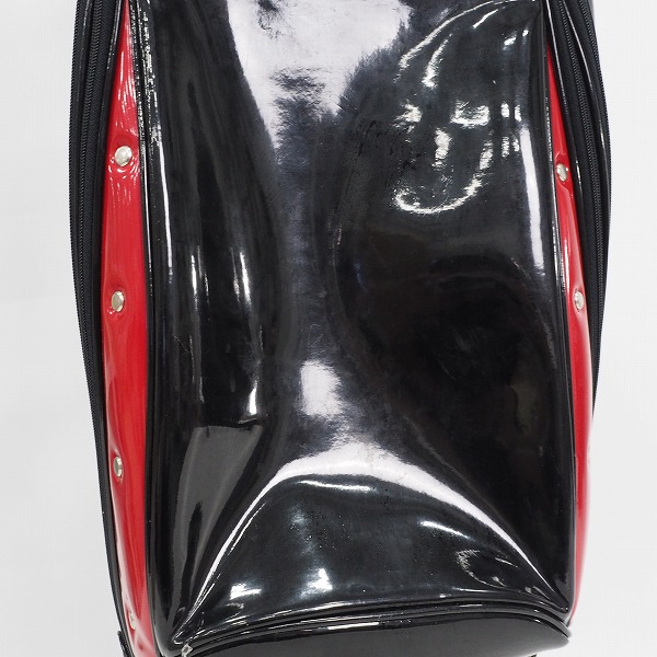 実際に弊社で買取させて頂いたTitleist/タイトリスト CB613 ゴルフ 9.5型 5分割キャディバッグ ブラックｘレッドの画像 6枚目