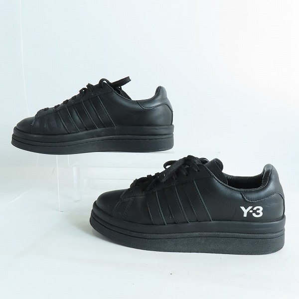 実際に弊社で買取させて頂いたY-3/ワイスリー アディダス×ヨウジヤマモト 21AW HICHO レースアップ レザーローカットスニーカー GZ9147/27の画像 3枚目