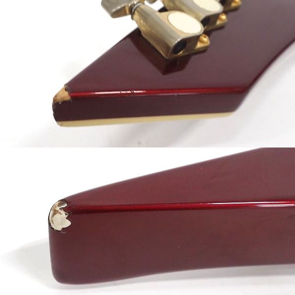 実際に弊社で買取させて頂いた★GrassRoots/グラスルーツ フライングVタイプアーム搭載モデル 変形エレキギター ソフトケース付の画像 6枚目