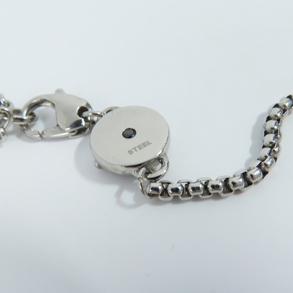 実際に弊社で買取させて頂いたDIESEL/ディーゼル ステンレス ダブルリング ネックレス の画像 5枚目