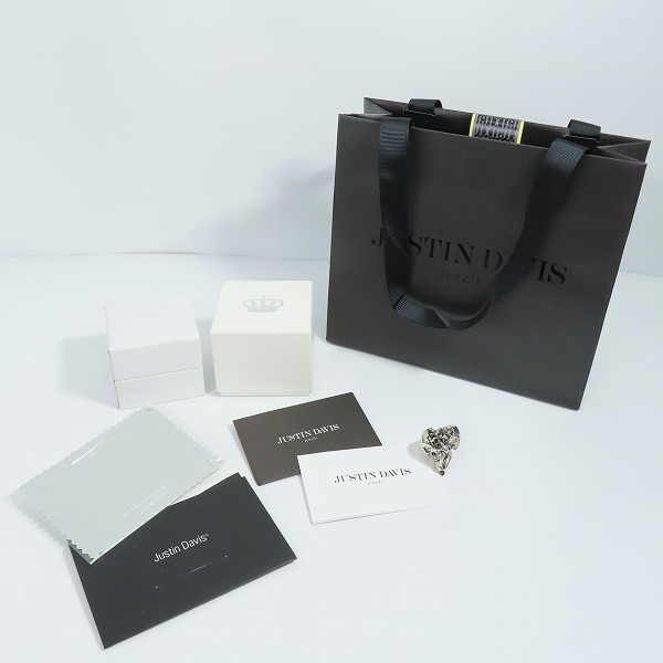 実際に弊社で買取させて頂いた【ギャラ付】Justin Davis/ジャスティンデイビス GENE スカルリング SRJ456/21号の画像 8枚目