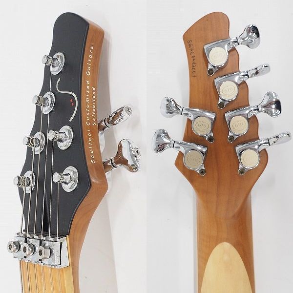 実際に弊社で買取させて頂いた★Soultool Customized Guitars/ソウルトゥール エレキギター24フレット アーム搭載モデル セミハードケース付の画像 2枚目