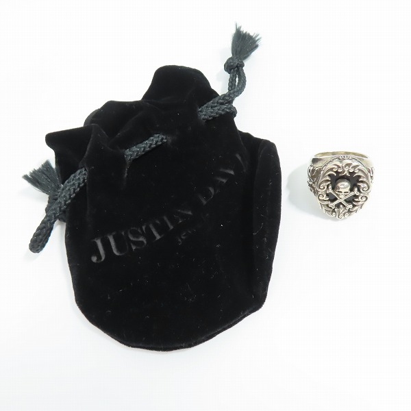 実際に弊社で買取させて頂いたJustin Davis/ジャスティンデイビス Jungle Skull Ring/ジャングルスカルリング SRJ521/19.5-20号の画像 8枚目